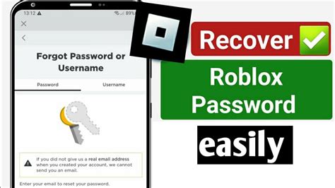 Roblox password reset guide .